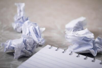 frustration, creative block, writer's block, blank page